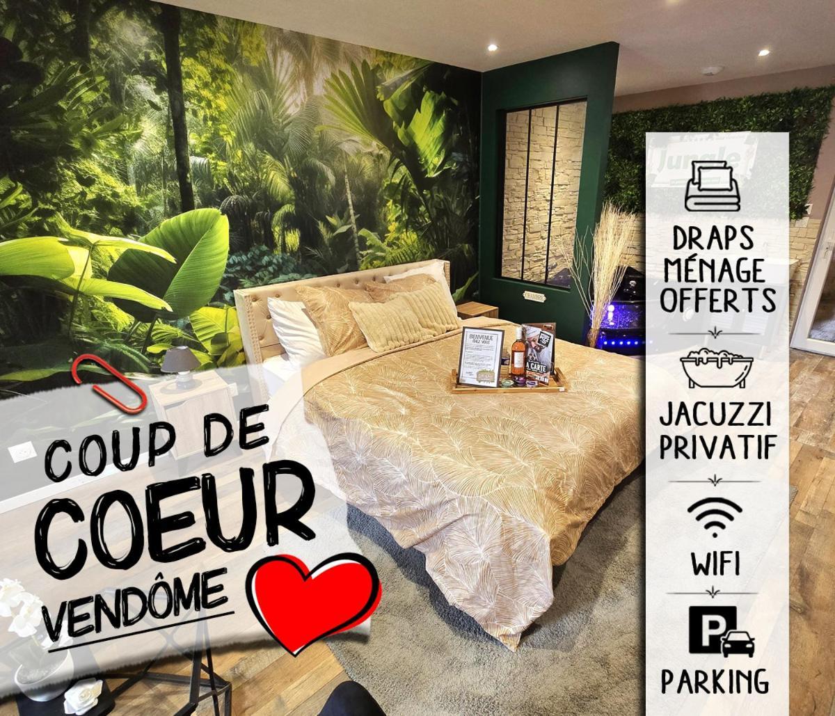 Appartement Chambre Cosy - Jacuzzi - Little Room Vendome Exterior photo